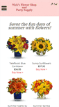 Mobile Screenshot of nicksflowershop.com